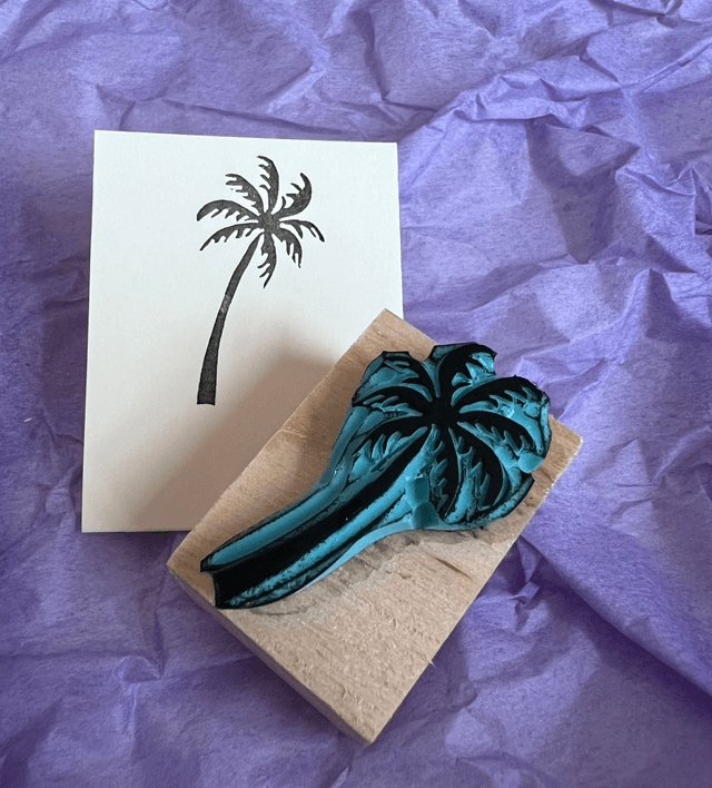 Tampon palmier - stamp-tober 2024 