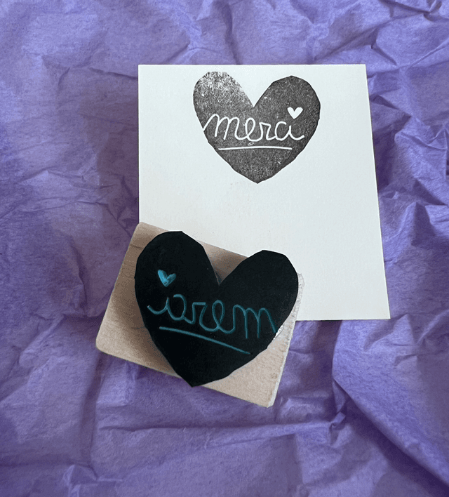 Tampon merci - stamp-tober 2024 