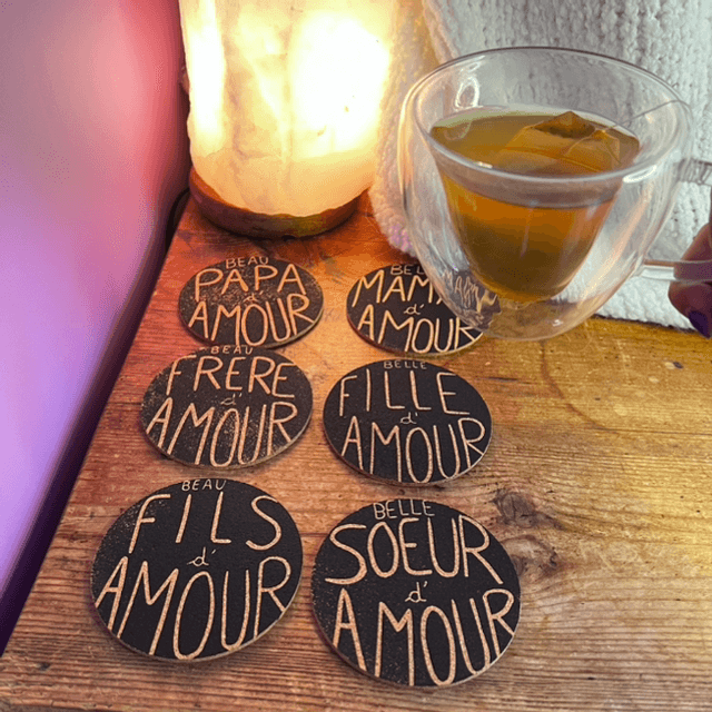 Dessous de verre - We are Family ✨ (Maman d’amour, papa d’amour jusqu’aux cousins et filleuls…)