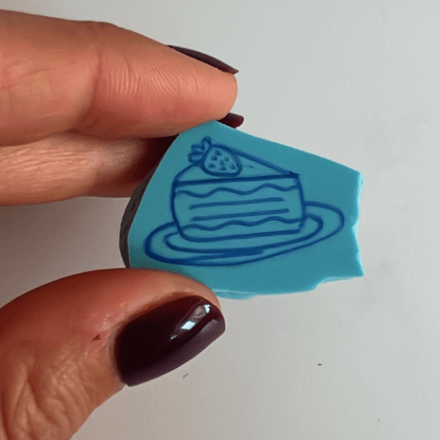 Tampon gâteau fraisier (Jour 14 - Stamp-Tober 2025)