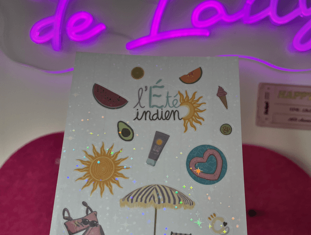 Planche de stickers "été indien"