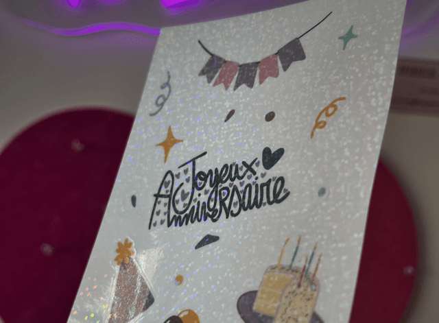 Planche de stickers anniversaire