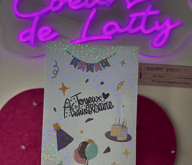 Planche de stickers anniversaire