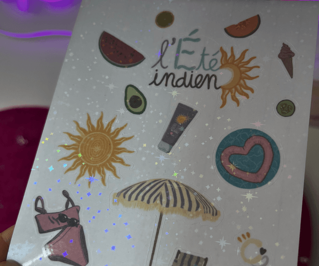 Planche de stickers "été indien"