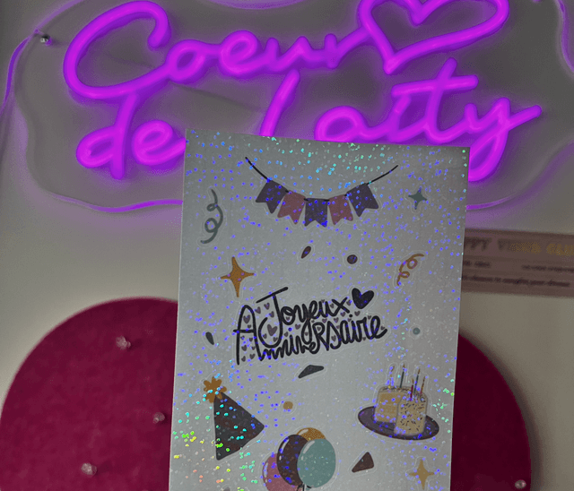Planche de stickers anniversaire