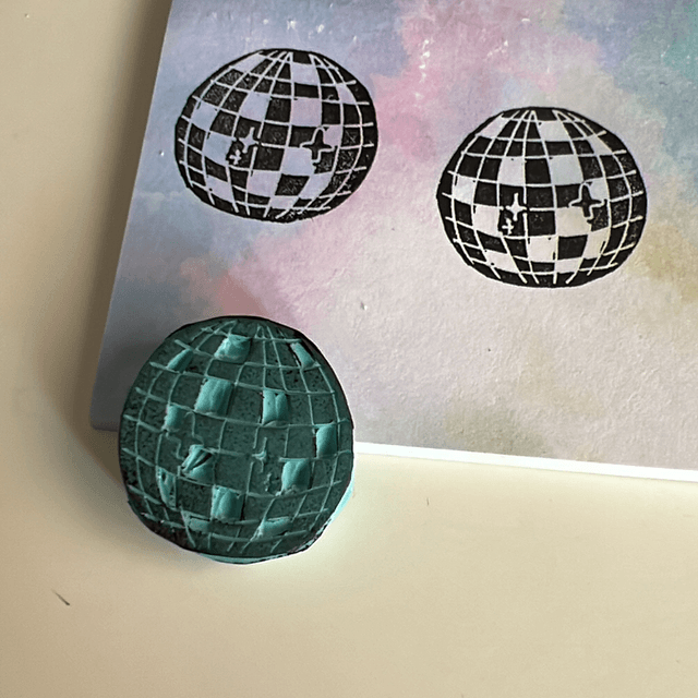 Tampon Disco (Jour 18 - Stamp-Tober 2025)