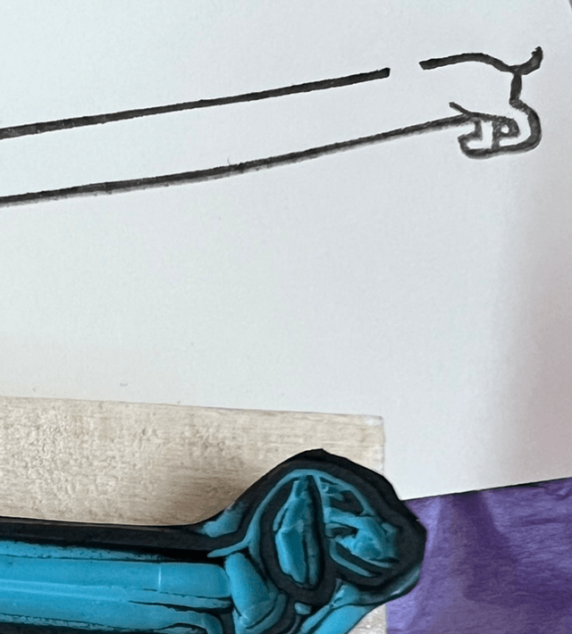 Tampon teckel (défaut) - stamp-tober 2024