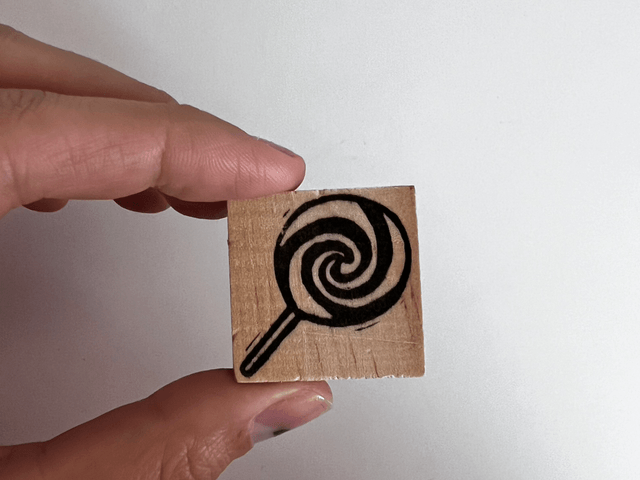 Tampon Bonbon Sucette (Jour 4 - Stamp-Tober 2025)